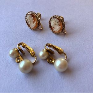 Vintage Clip-on Lady-like Earrings